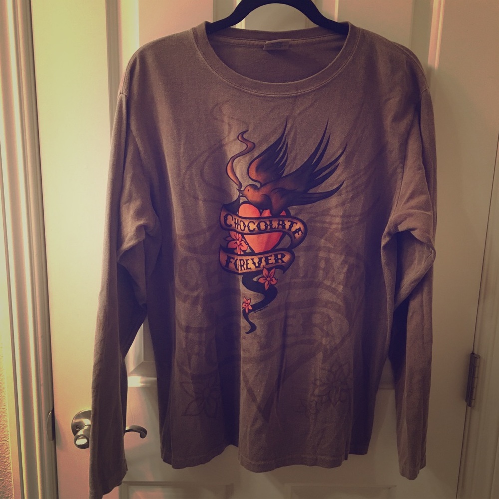 Brown long sleeve shirt